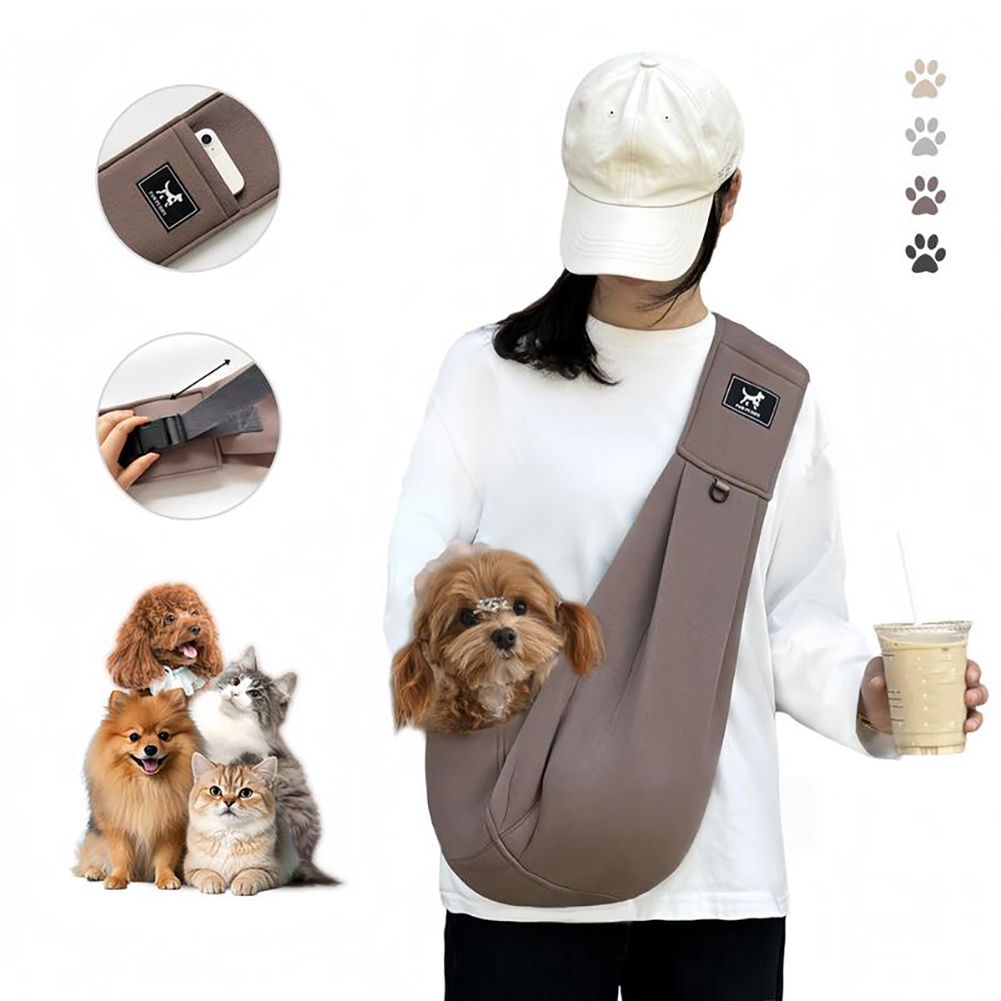 Pet Supplies For Dogs - 快適な犬用バッグ ペット用クロスボディショルダーバッグ アウトドア旅行用ポータブル猫子犬用スリングキャリアバッグ ペットキャリーバッグ