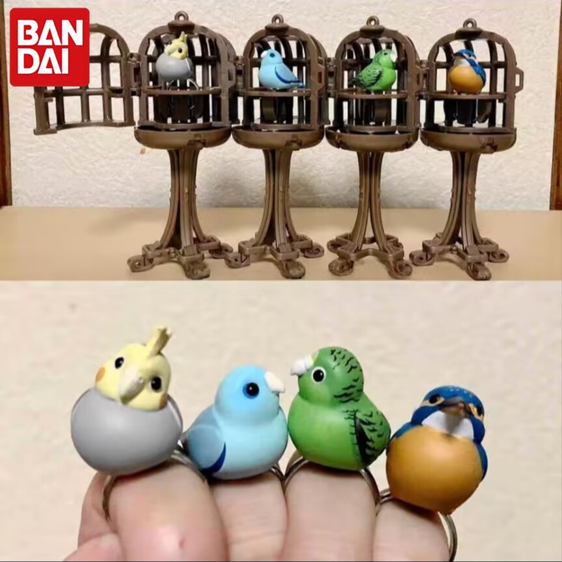 Bird Cage Parrot - バンダイ鳥リングオウムカワセミリングガシャポンおもちゃミニスタンディングバードケージ付き大人のコレクター向けの装飾品
