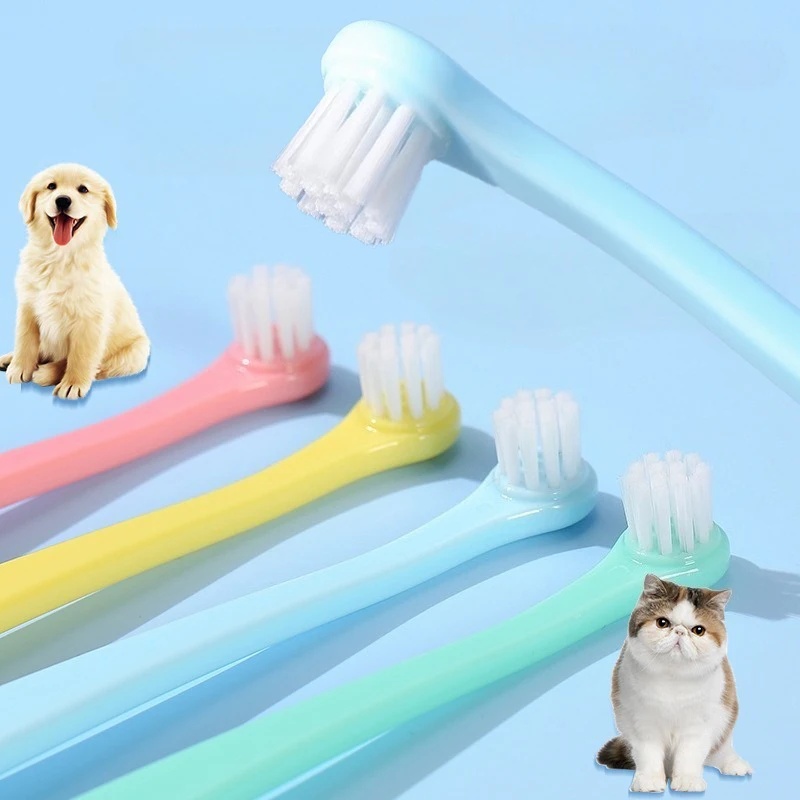Pet Supplies Coupon - 犬用歯ブラシ 犬の歯のクリーニング 小型ヘッドブラシ 犬用歯口クリーニングツール ペットグルーミング 猫用歯ブラシ