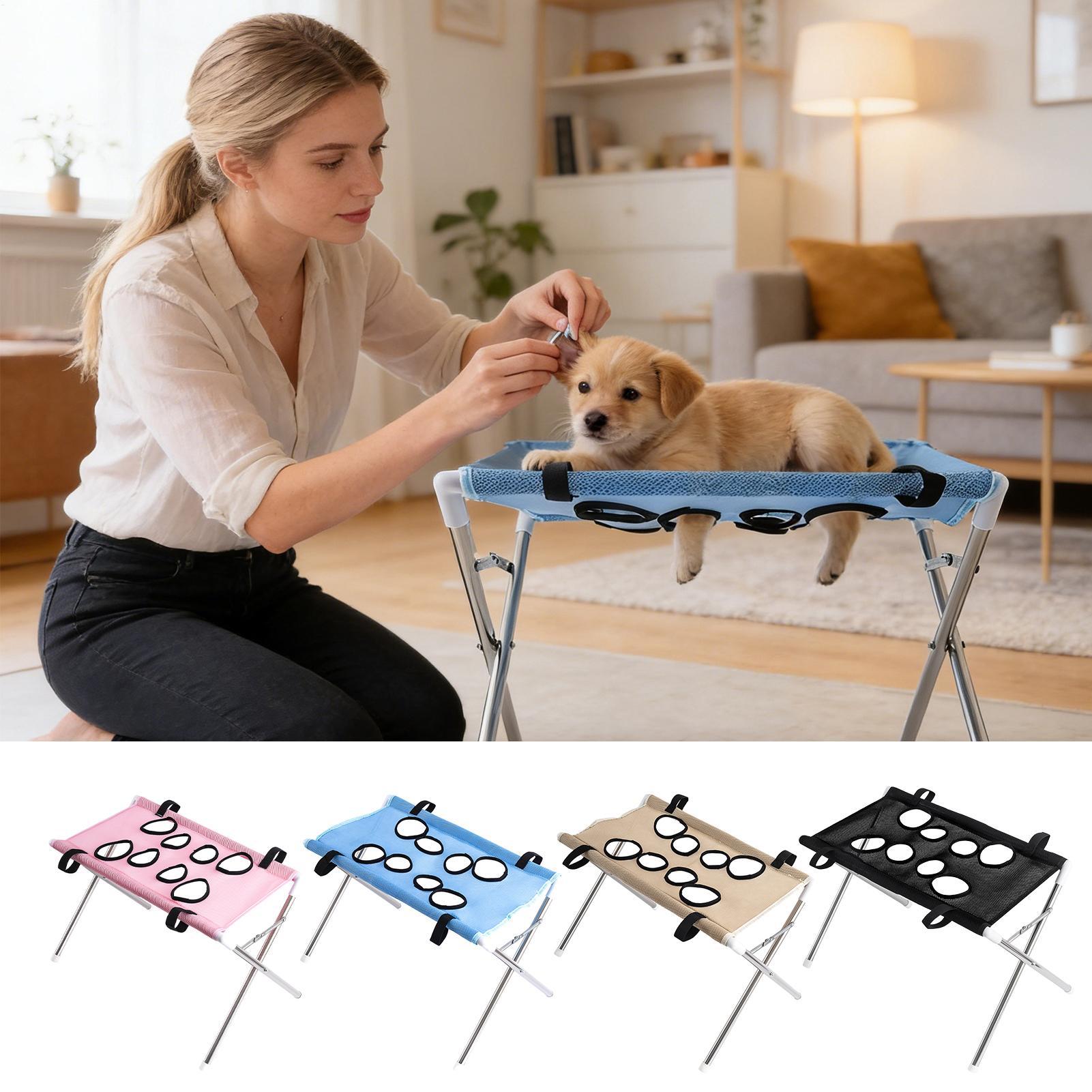 ペットグルーミングハンモックスタンド 折りたたみ式 猫犬用入 - Pet Supplies Coupon のレビューと価格