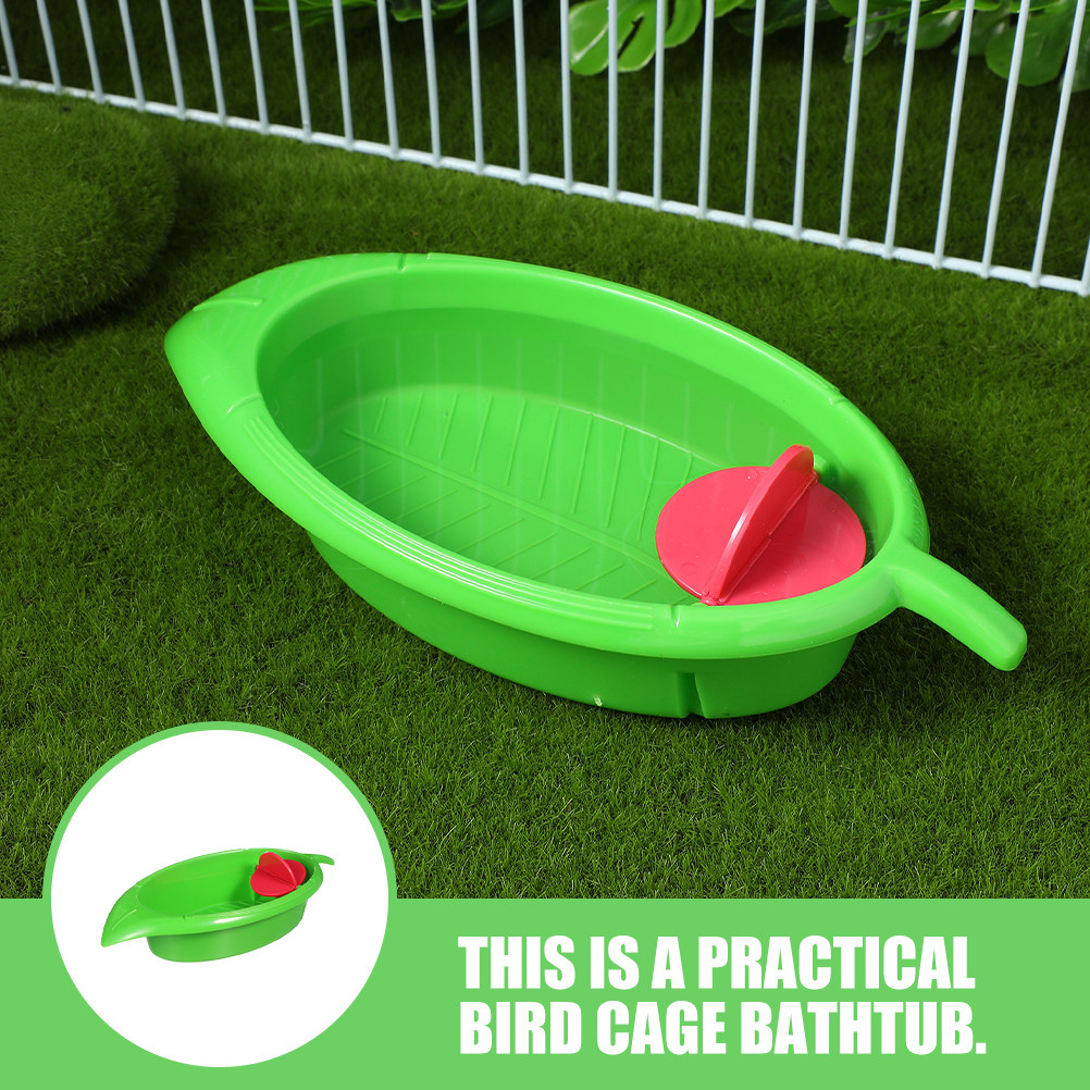 2個入りプラスチック製バードケージ用バスタブ、インコ、オウム - Bird Cage Parrot のレビューと価格