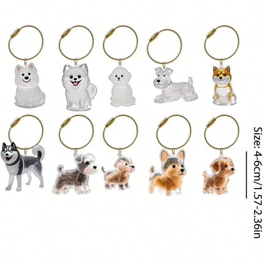 透明なペットメモリアルペンダントキーホルダー、素敵な犬猫の毛 - Pet Supplies Outlet のレビューと価格