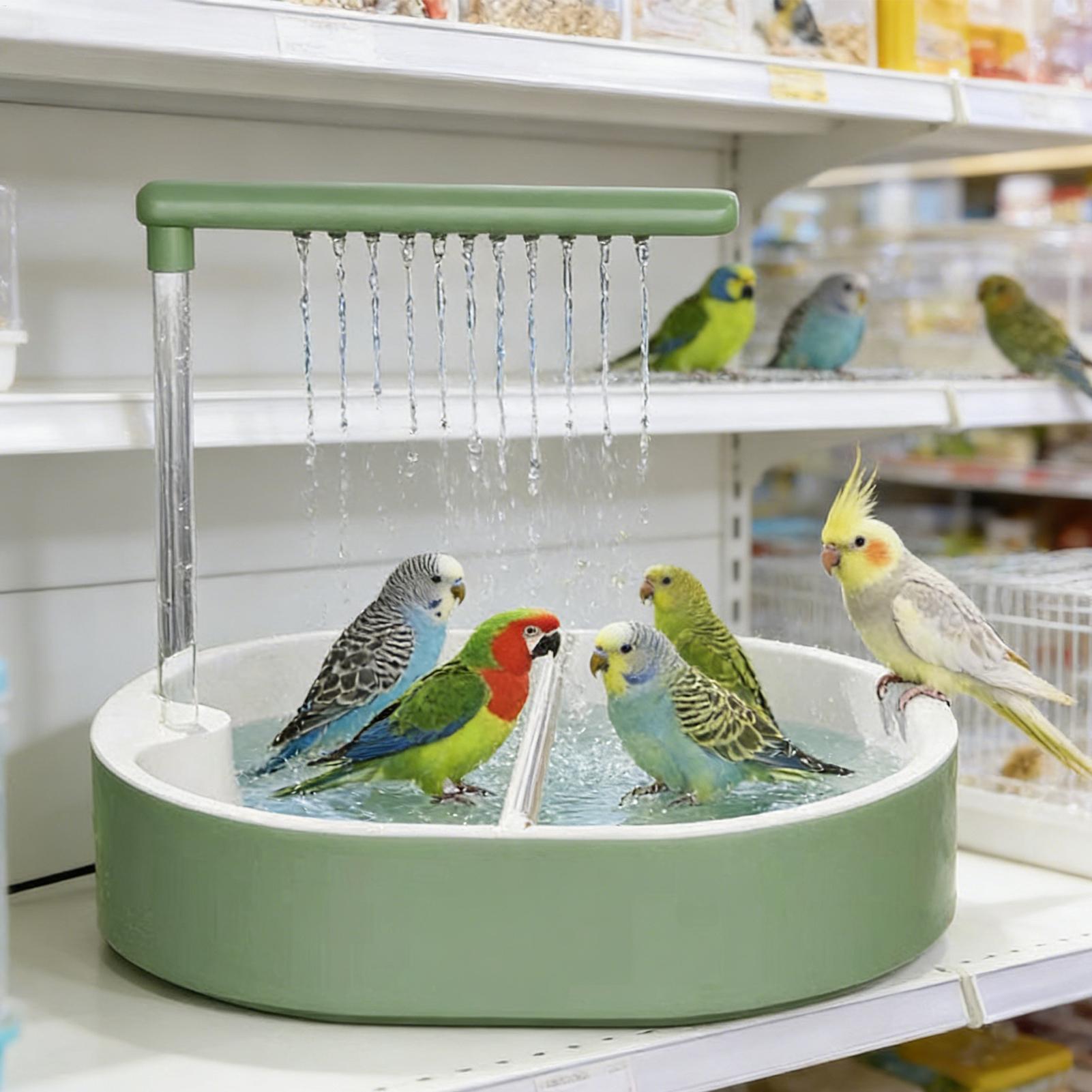 自動鳥用バスケージ用USB電源式自動浴槽オウムバスケージ用屋 - Bird Cage Parrot のレビューと価格