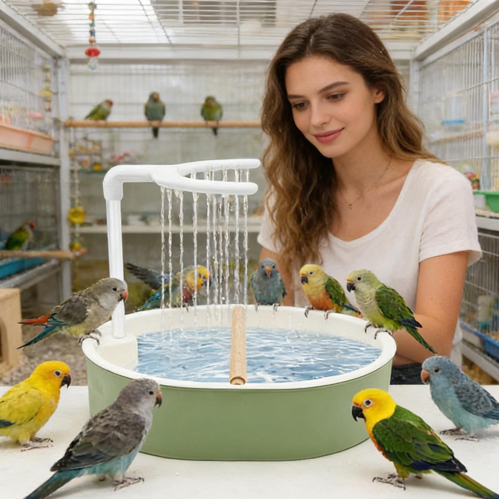 ペット用USB電源式自動給水器、鳥用バス、ケージ内用、インコ - Bird Cage Parrot のレビューと価格