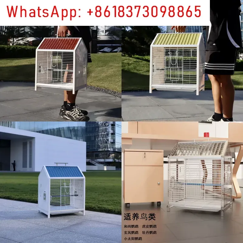 1個入り 防滴 横型シルク鳥かご オウム用 牡丹虎皮模様 透 - Bird Cage Parrot のレビューと価格