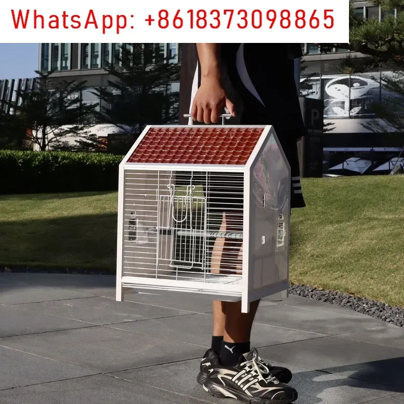 1個入り 防滴 横型シルク鳥かご オウム用 牡丹虎皮模様 透 - Bird Cage Parrot のレビューと価格