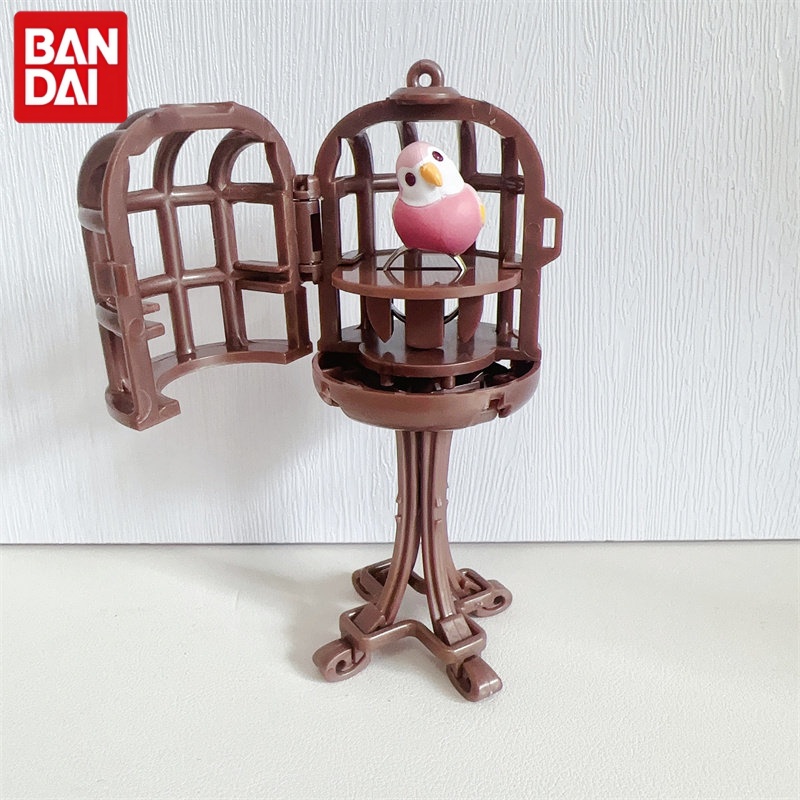 バンダイ鳥リングオウムカワセミリングガシャポンおもちゃミニス - Bird Cage Parrot のレビューと価格