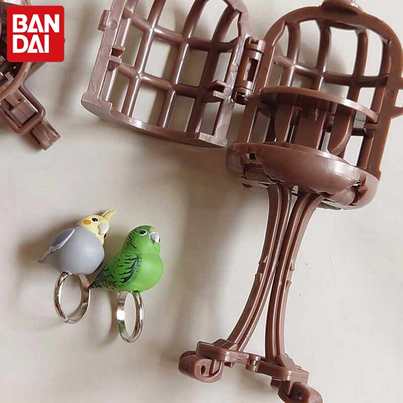 バンダイ鳥リングオウムカワセミリングガシャポンおもちゃミニス - Bird Cage Parrot のレビューと価格