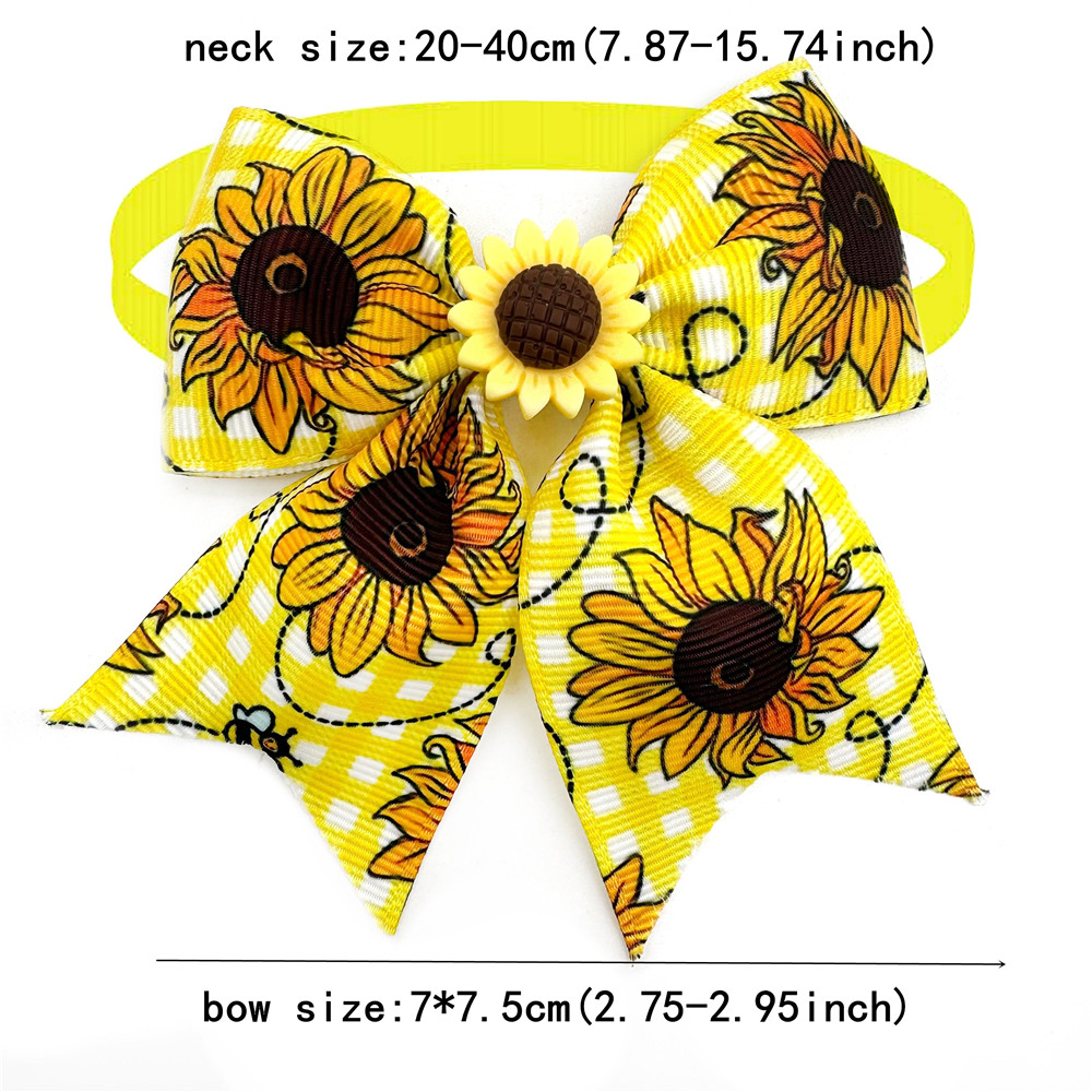 小さな犬のための花のスタイルの蝶ネクタイ,蜂のパターンのペッ - Pet Supplies Coupon のレビューと価格