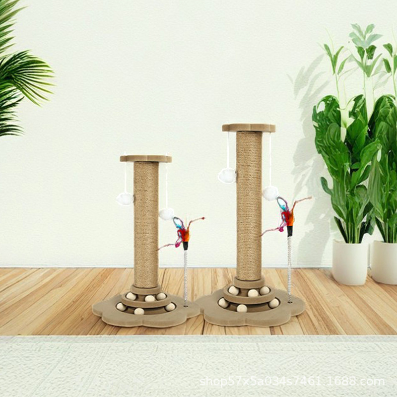 大型ローマ風柱型猫用クライミングフレーム - 丈夫なサイザル - Cat Scratching Post のレビューと価格