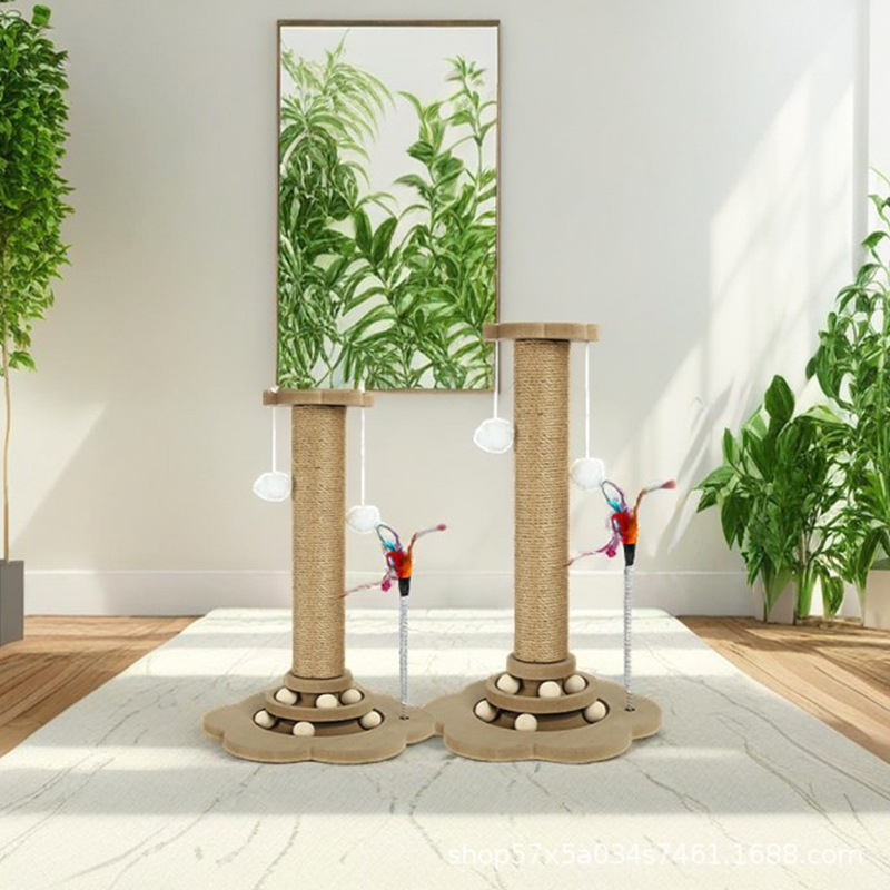 大型ローマ風柱型猫用クライミングフレーム - 丈夫なサイザル - Cat Scratching Post のレビューと価格