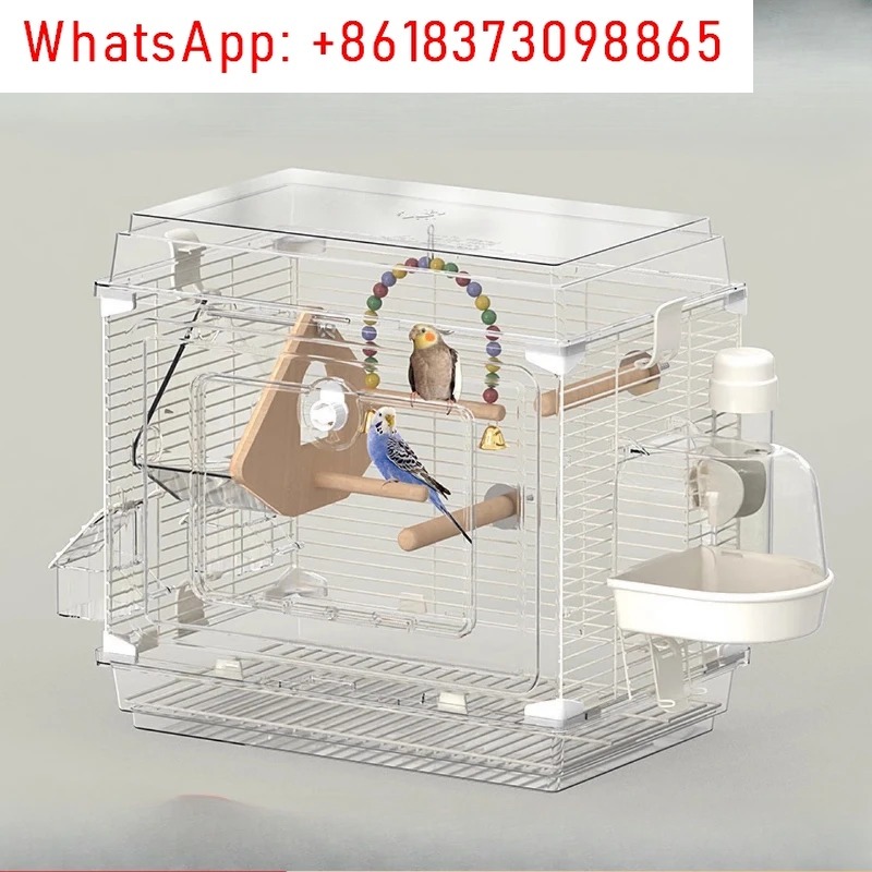1個入り 鳥かご アクリル製 オウムケージ 家庭用 高級 透 - Bird Cage Parrot のレビューと価格