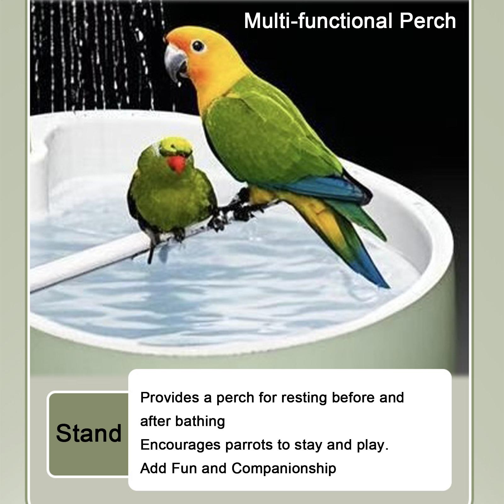 自動鳥用バス、ペット用オウムUSB電源式浴槽、ケージ用室内オ - Bird Cage Parrot のレビューと価格