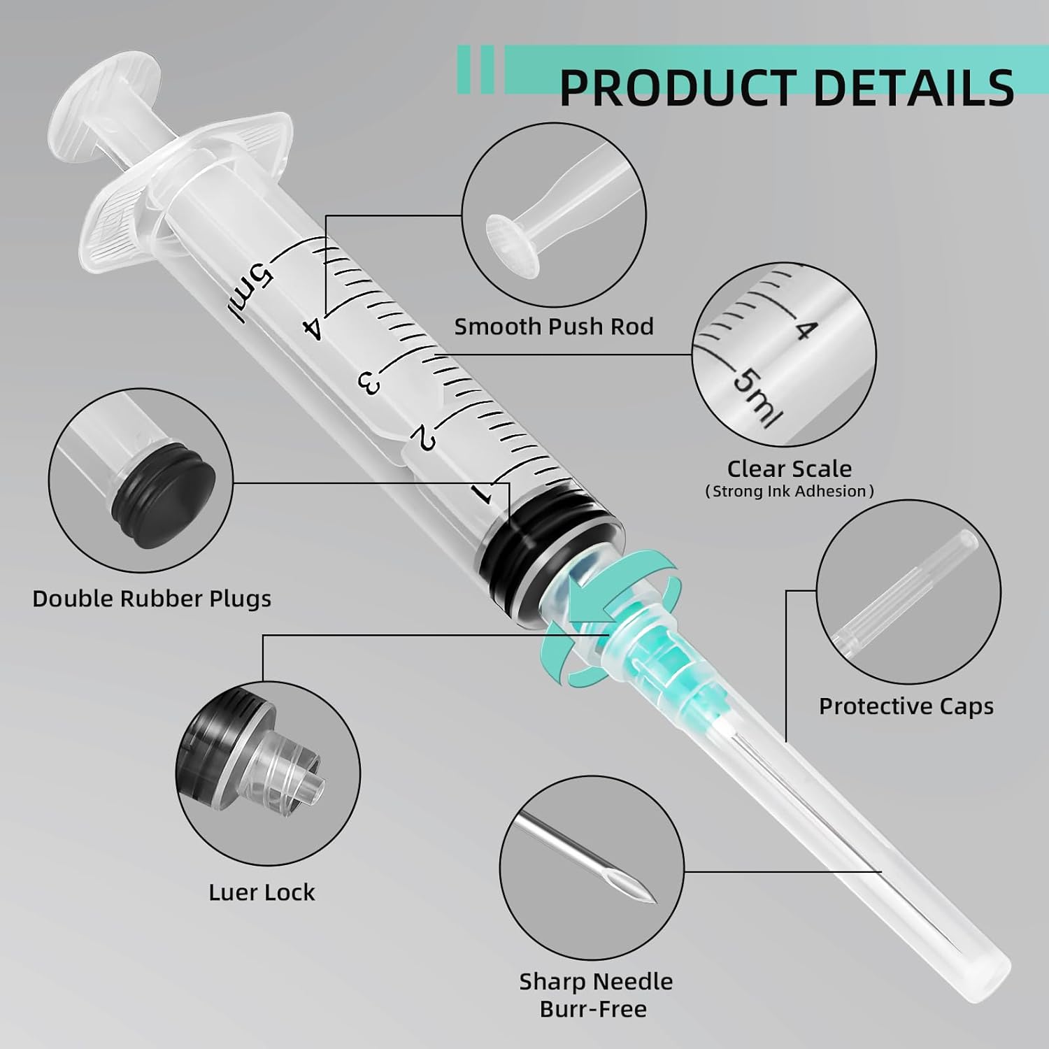 5ml ルアーロックシリンジ、ペットや家畜に適しています、工 - Pet Supplies Outlet のレビューと価格
