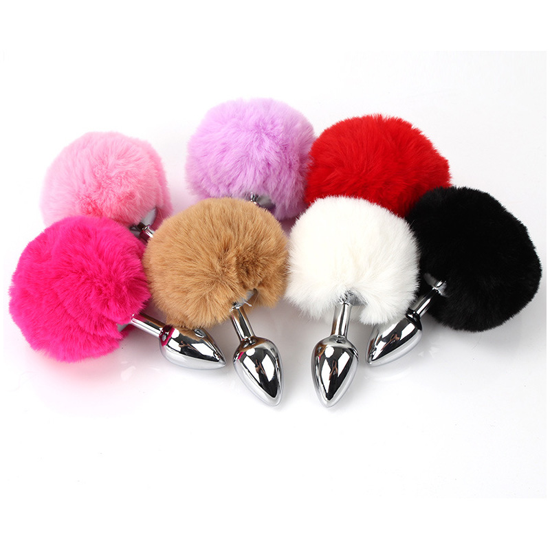 BDSMメタルアナルプラグ、うさぎの尻尾付き、ペットロールプ - Pet Supplies Outlet のレビューと価格