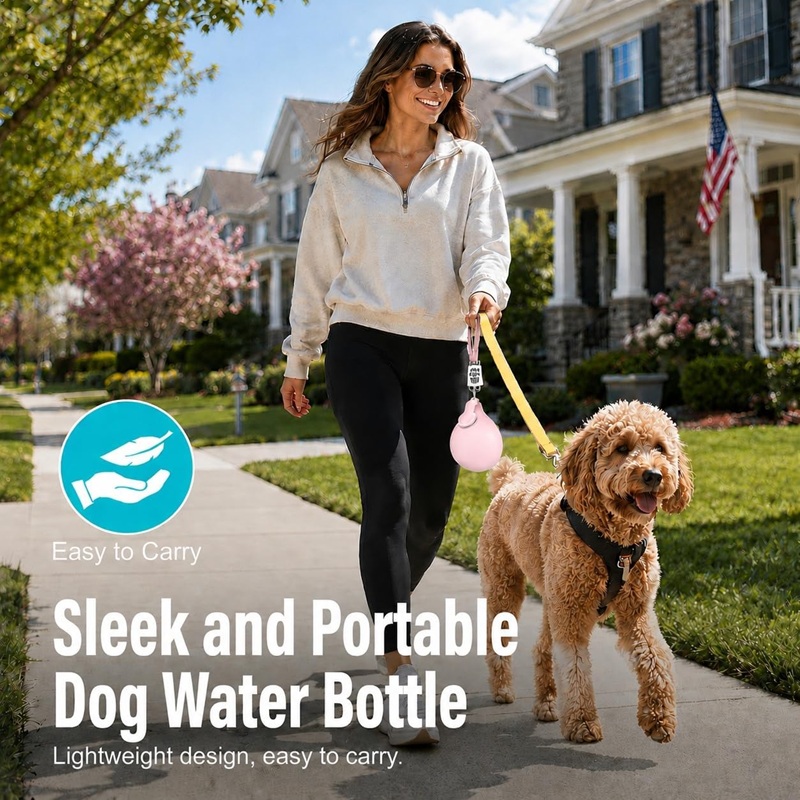 犬用ウォーターボトル ステンレス製 285ml 携帯用 犬用 - Pet Supplies Coupon のレビューと価格