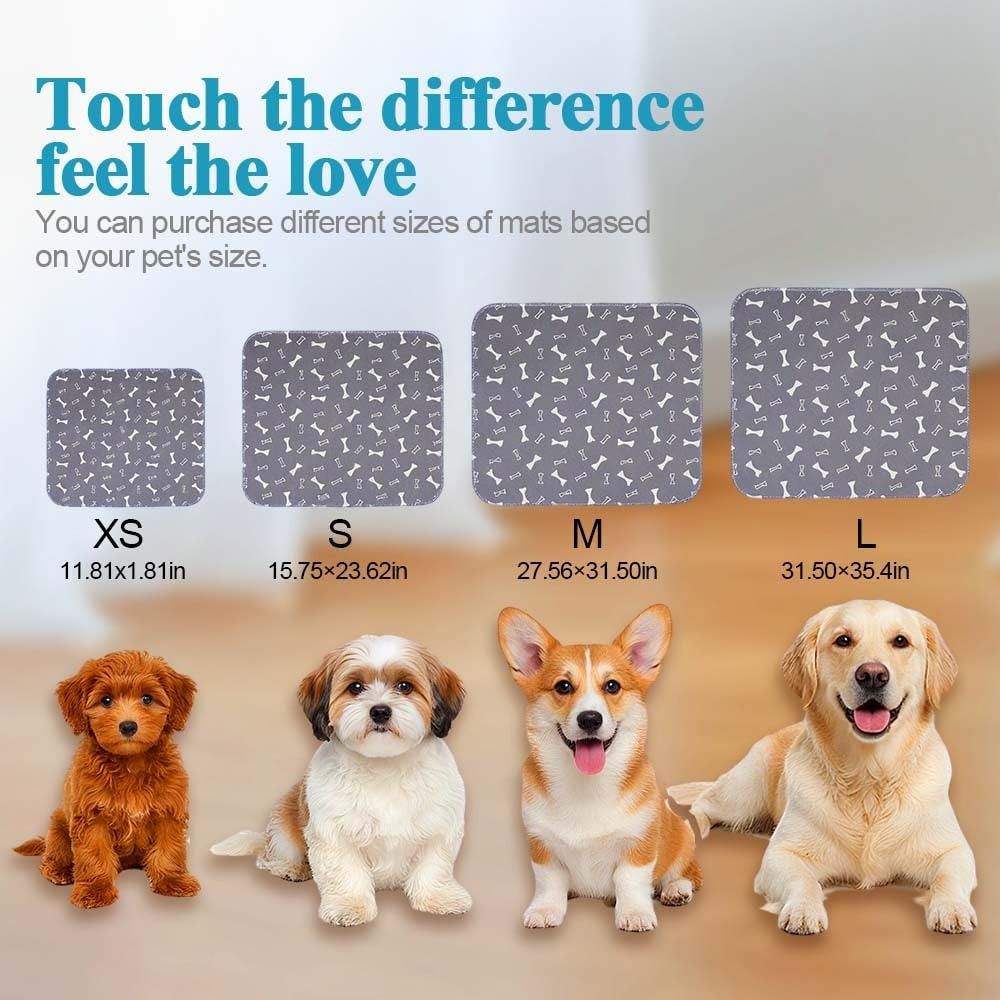 超吸収ペットベッドマット 再利用可能 滑り止め 犬用おしっこ - Pet Supplies Outlet のレビューと価格