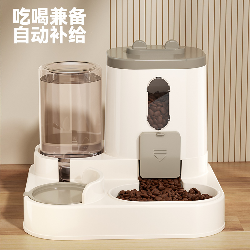 重力式自動ペットフィーダー＆ウォーターラーセット、滑り止めボ - Pet Supplies For Dogs のレビューと価格