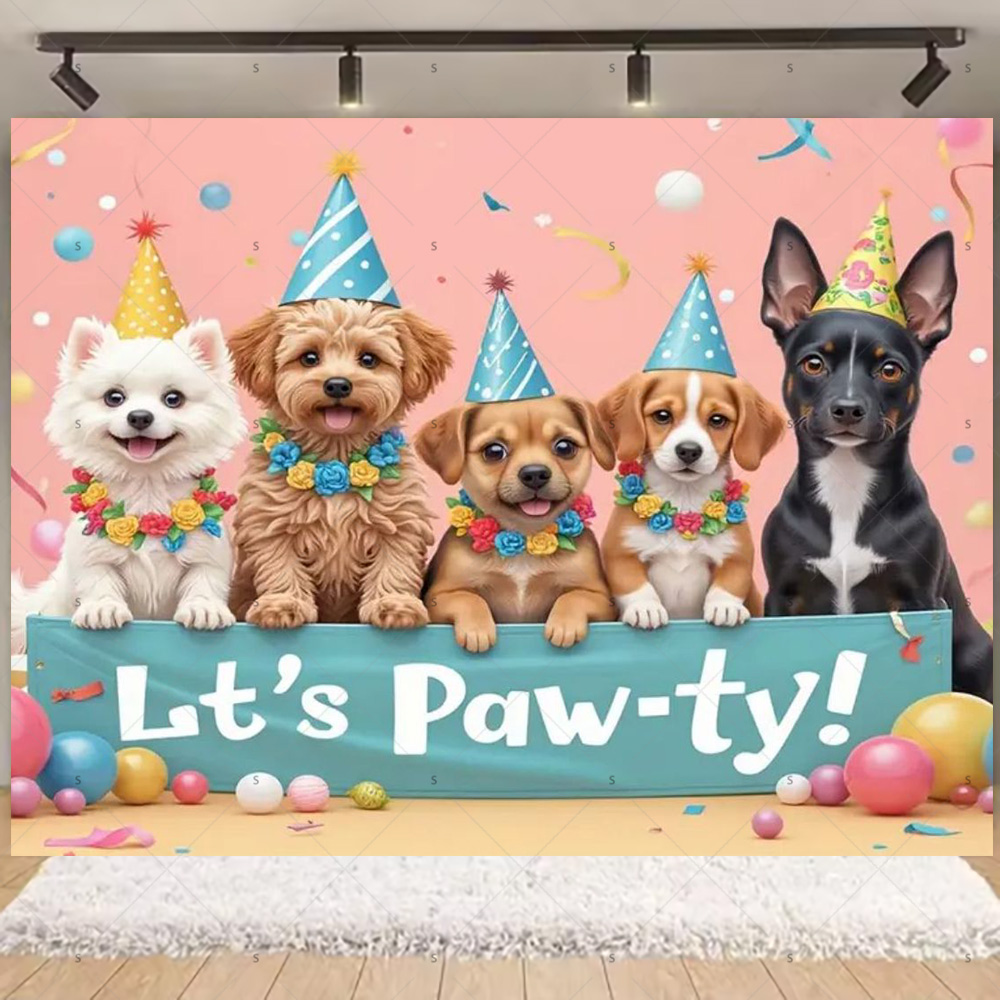 漫画猫犬テーマ子供の誕生日かわいいペットパーティー装飾ベビー - Pet Supplies Outlet のレビューと価格