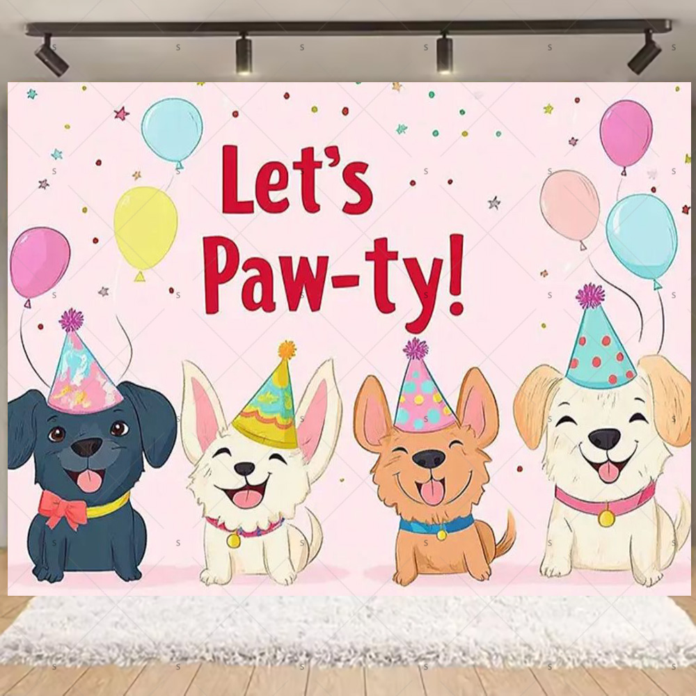漫画猫犬テーマ子供の誕生日かわいいペットパーティー装飾ベビー - Pet Supplies Outlet のレビューと価格