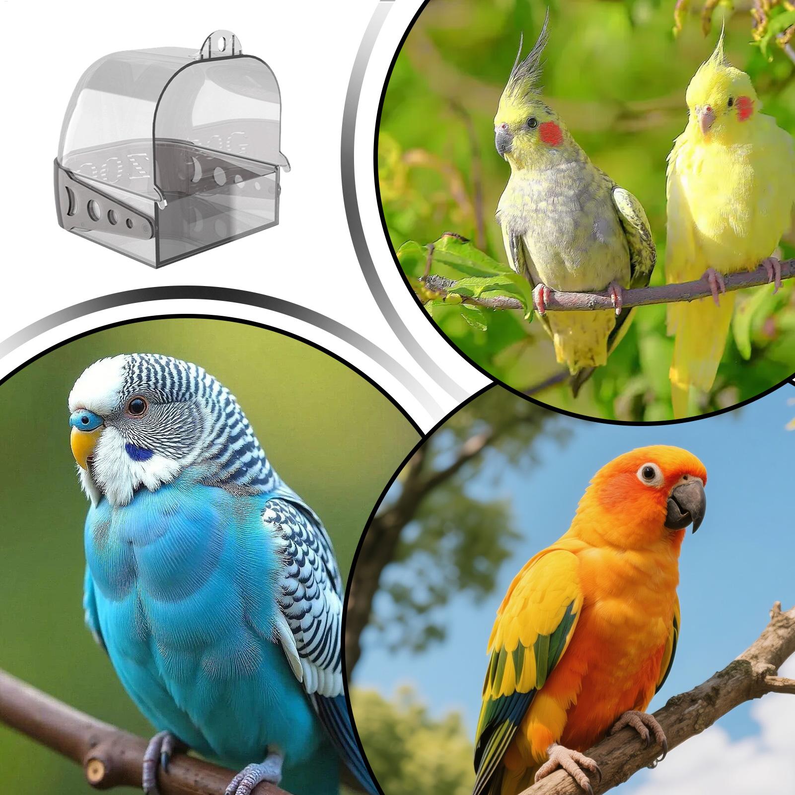 ケージ用バードバス 取り外し可能 吊り下げ可能 ポータブル  - Bird Cage Parrot のレビューと価格